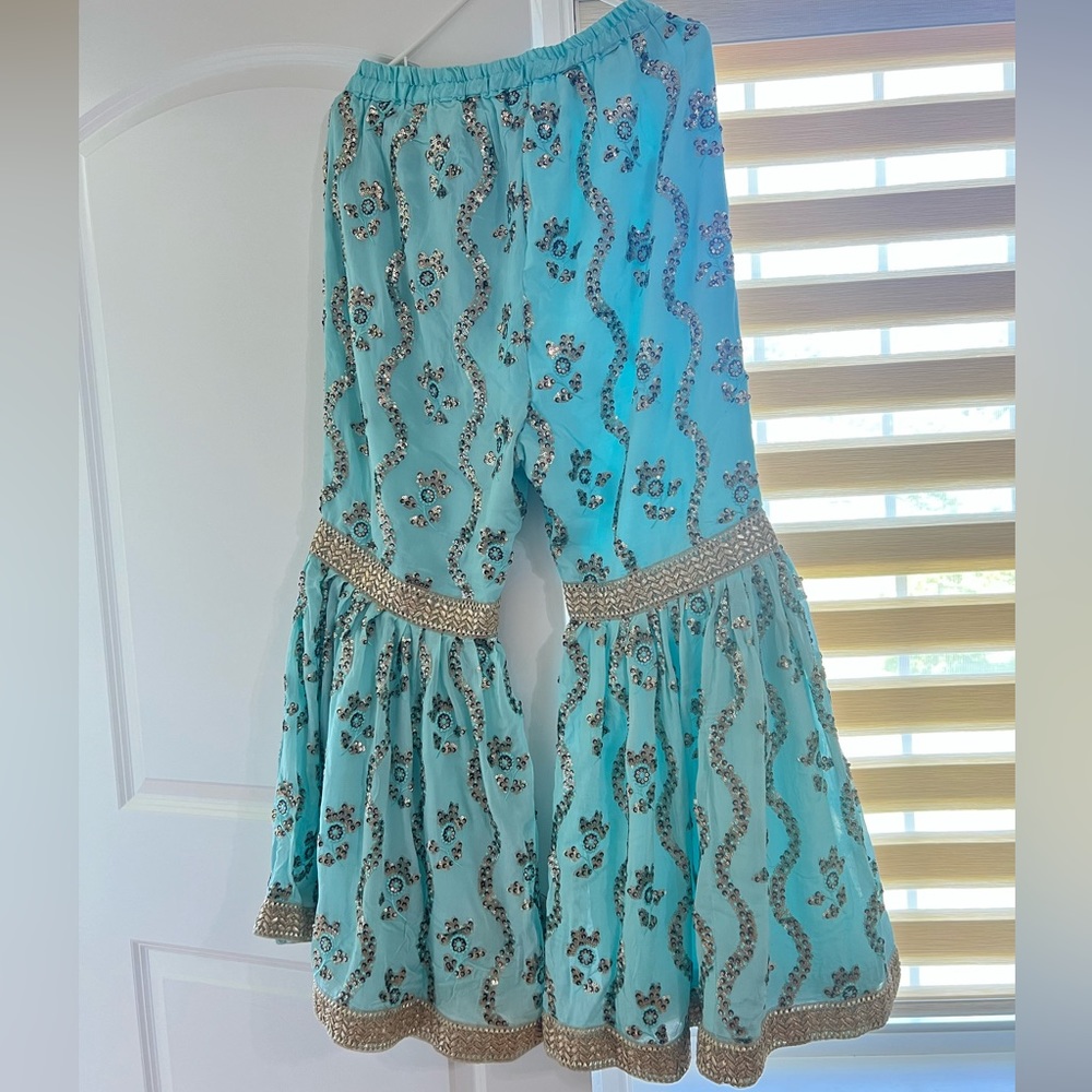 Baby Blue Gharara Suit